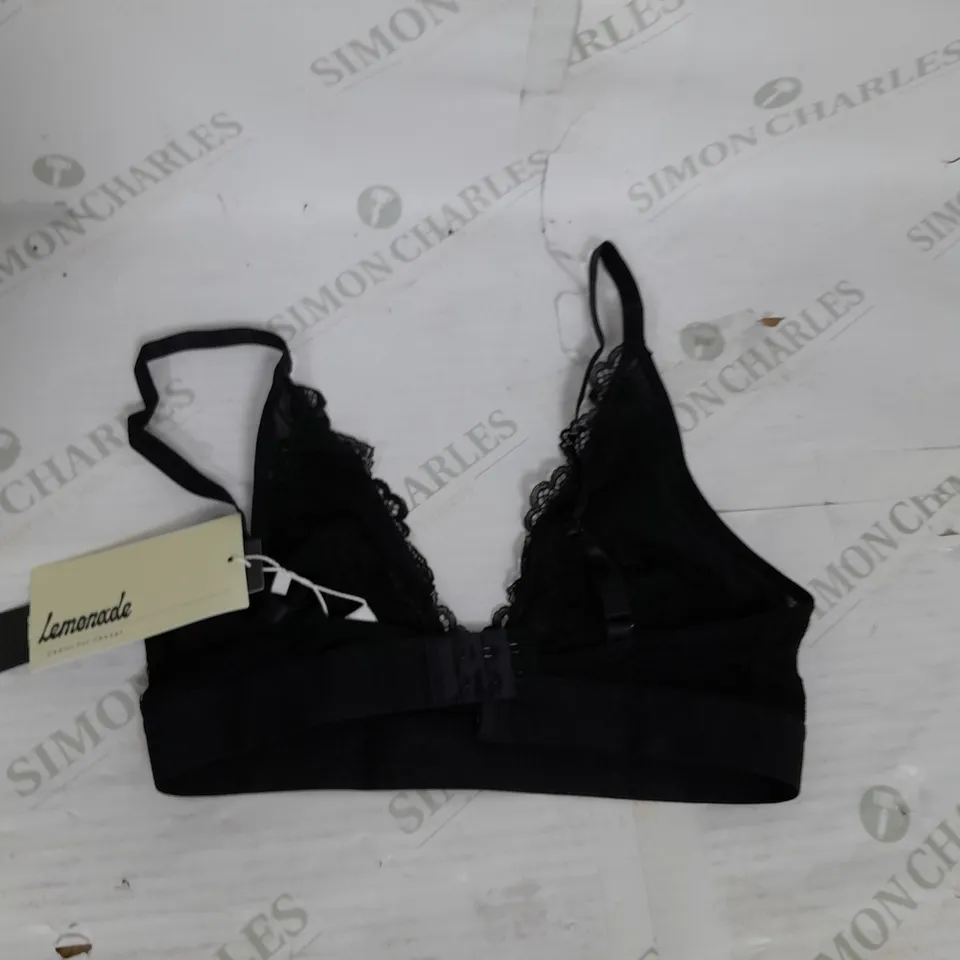 LEMONADE DOLLS LACE BRALETTE IN BLACK SIZE S