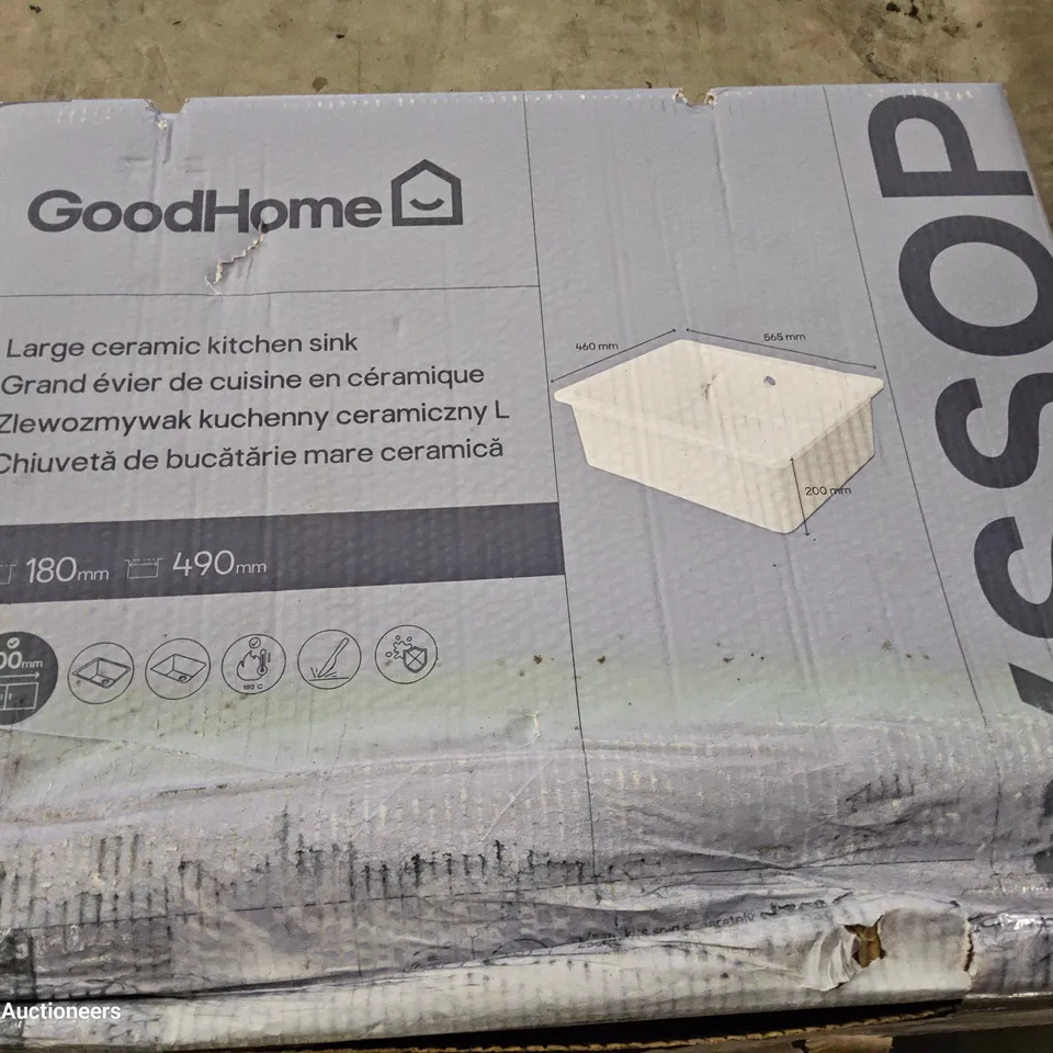 BOXED GOODHOME LARGE CERAMIC SINK