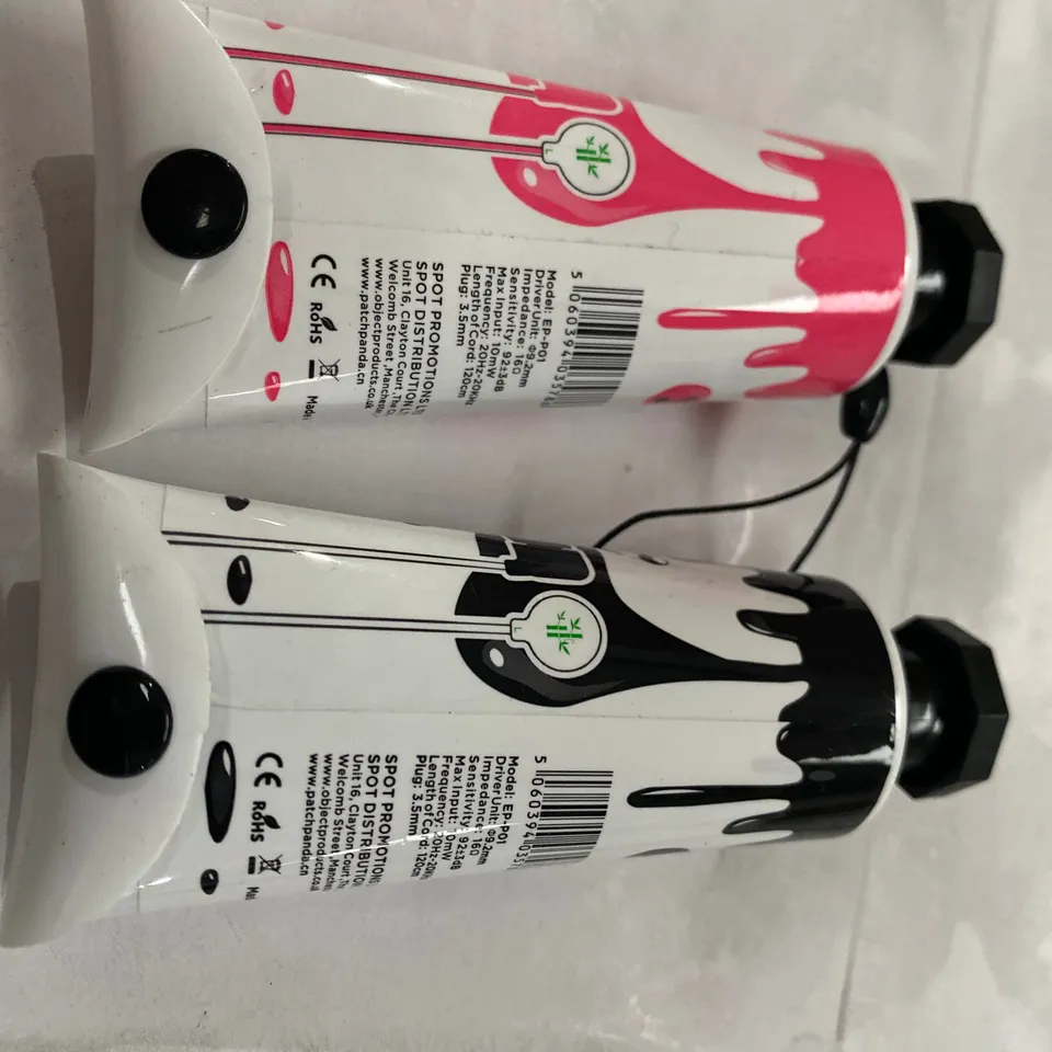 BOX OF APPROXIMATELY 308 ASSORTED PATCH PANDA EARPHONES EP-P01