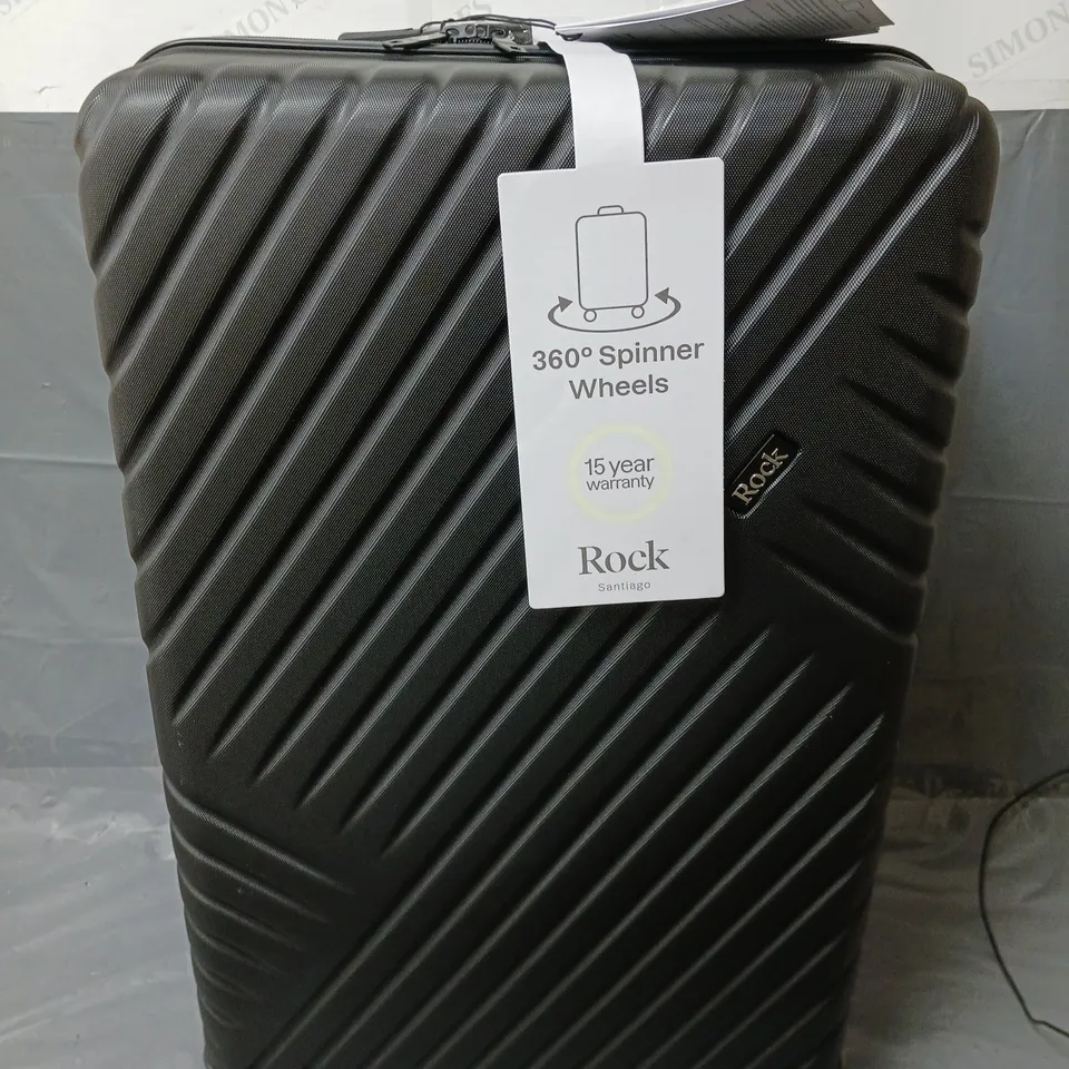 BOXED SANTIAGO HARDSHELL 8 WHEEL LARGE SUITCASE  RRP £90