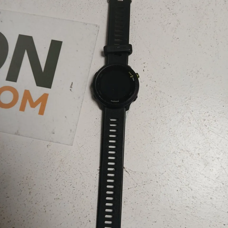GARMIN FORERUNNER 55 GPS RUNNING WATCH – BLACK, SILICONE STRAP