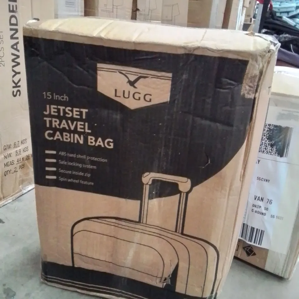 BOXED LUGG JETSET 15" TRAVEL CABIN SUITCASE -SILVER-