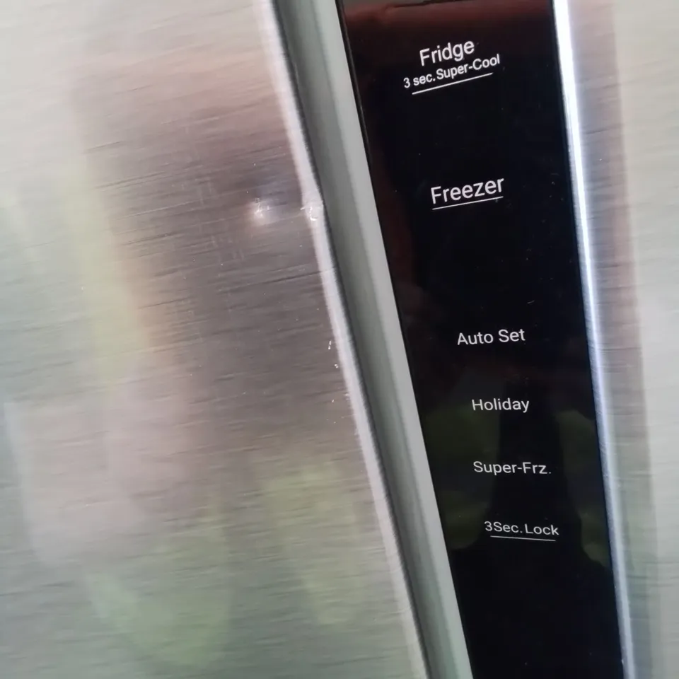 HAIER FREESTANDING AMERICAN STYLE FRIDGE FREEZER IN SILVER-COLLECTION ONLY-