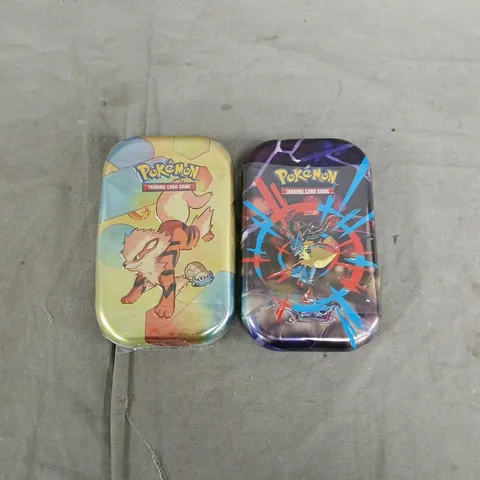 SEALED POKEMON TRADING CARD GAME TINS - SET OF 2