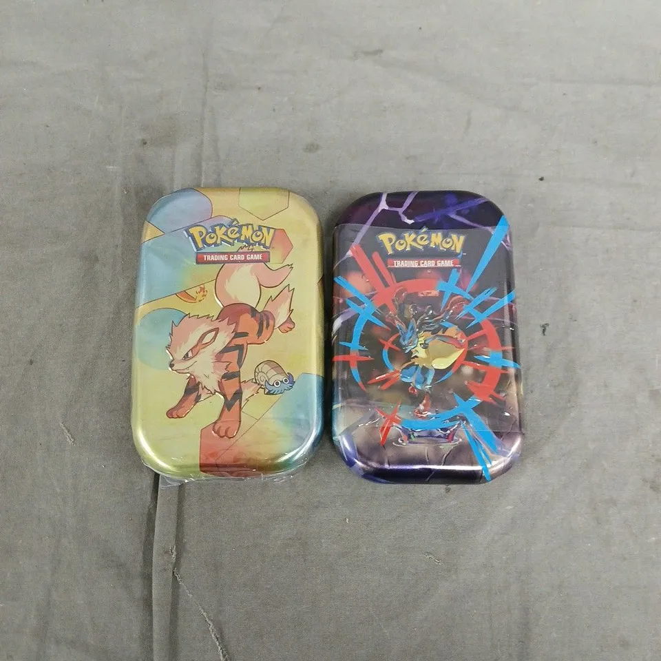 SEALED POKEMON TRADING CARD GAME TINS - SET OF 2