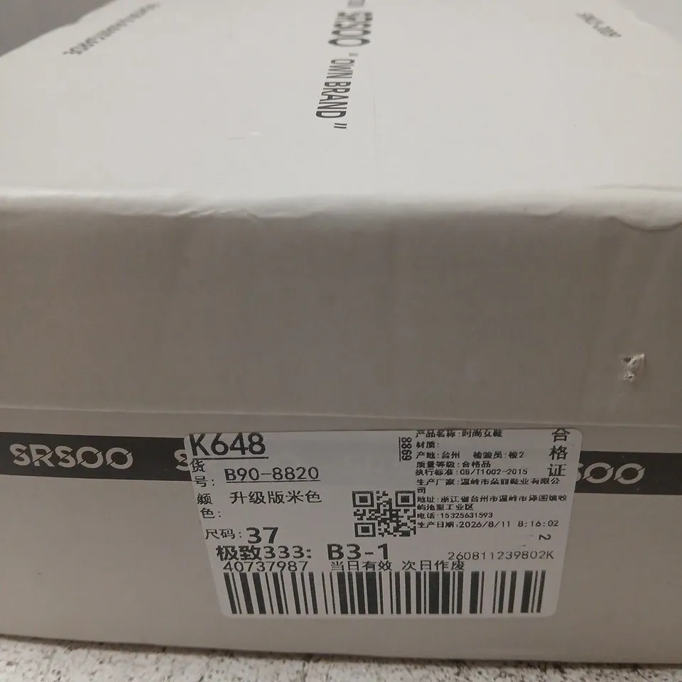 BOXED CITY ATTRACTION SRS00 WOMEN’S BUCKLE SLIP-ON MULES – UK4 (EU37)
