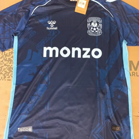 HUMMEL COVENTRY CITY FOOTBALL JERSEY IN NAVY SIZE LARGE
