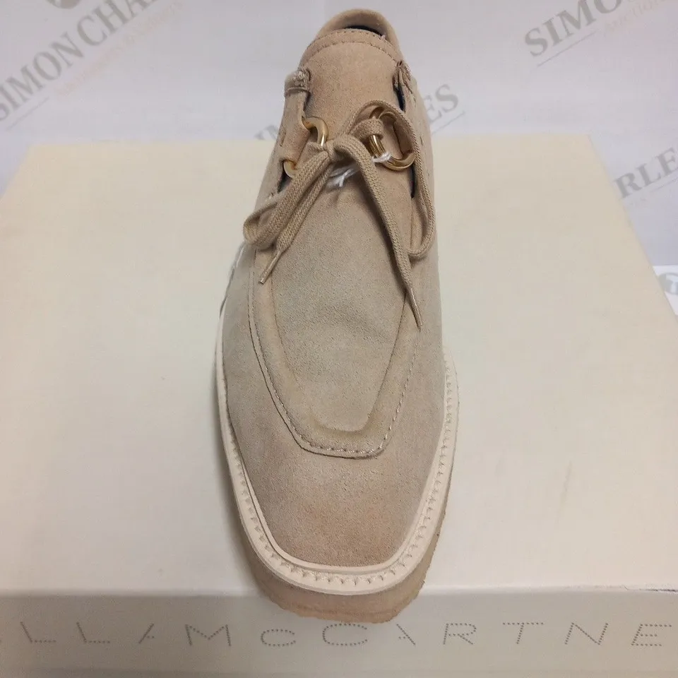 PAIR OF BOXED STELLA MCCARTNEY DESERT SHOES SIZE 38