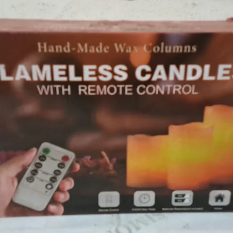 PACK OF 3 FLAMELESS CANDLES WITH REMOTE