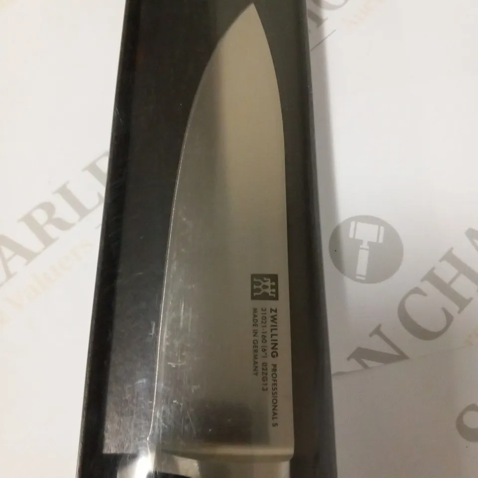 BRAND NEW BOXED ZWILLING PROFESSIONAL "S" CHEF'S KNIFE