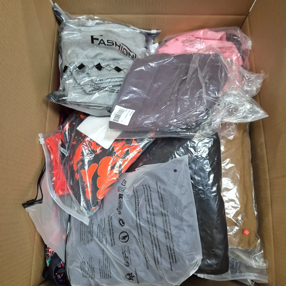 APPROXIMATELY 25 ASSORTED CLOTHING AND FASHION PRODUCTS IN VARIOUS STYLES AND SIZES - COLLECTION ONLY