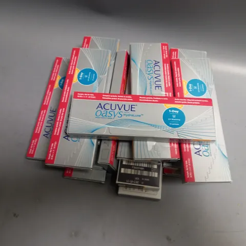 APPROXIMATELY 15 BOXED ACUVUE OASYS 1-DAY 5PCS CONTACT LENS