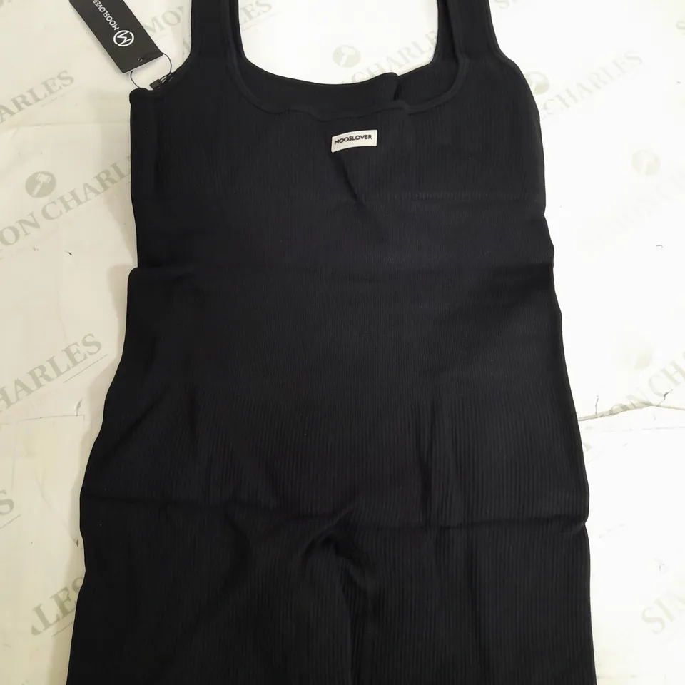 MOOSLOVER BLACK STRECH BODYSUIT - XL