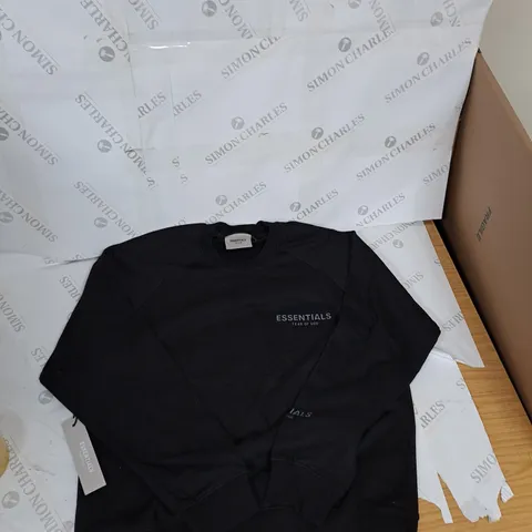 ESSENTIALS FEAR OF GOD SWEATER BLACK - MEDIUM