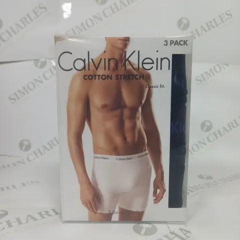 BOXED CALVIN KLEIN PACK OF 3 BOXER BRIEFS SIZE M