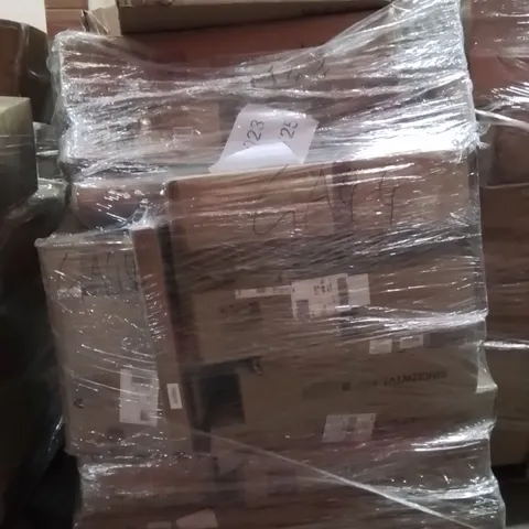 PALLET OF ASSORTED HOUSEHOLD GOODS AND PRODUCTS TO INCLUDE;SIDE SHADE,TRAMPOLINE PAD,COAT RACK