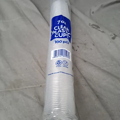BOXED H-PACK 70Z CLEAR PLASTIC CUPS 100X20