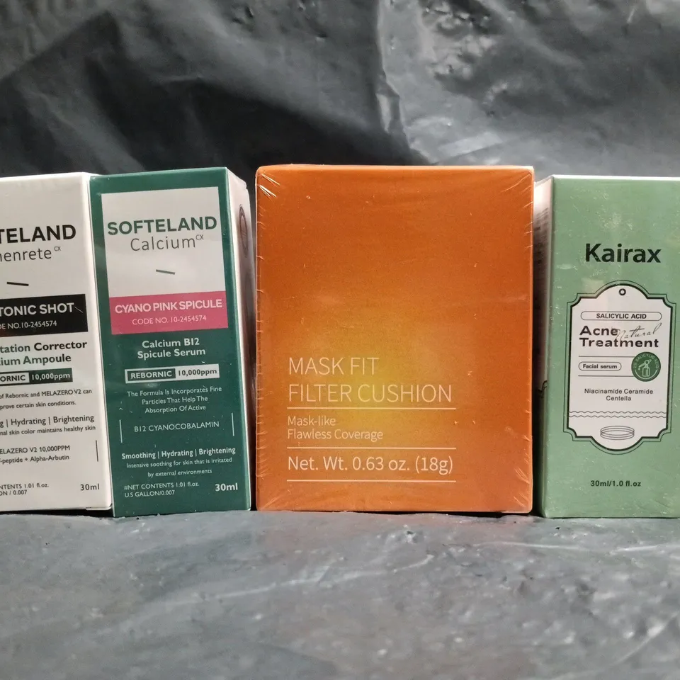 APPROXIMATELY 18 ASSORTED COSMETIC ITEMS TO INCLUDE SOFTELAND, KAIRAX, ETC - COLLECTION ONLY