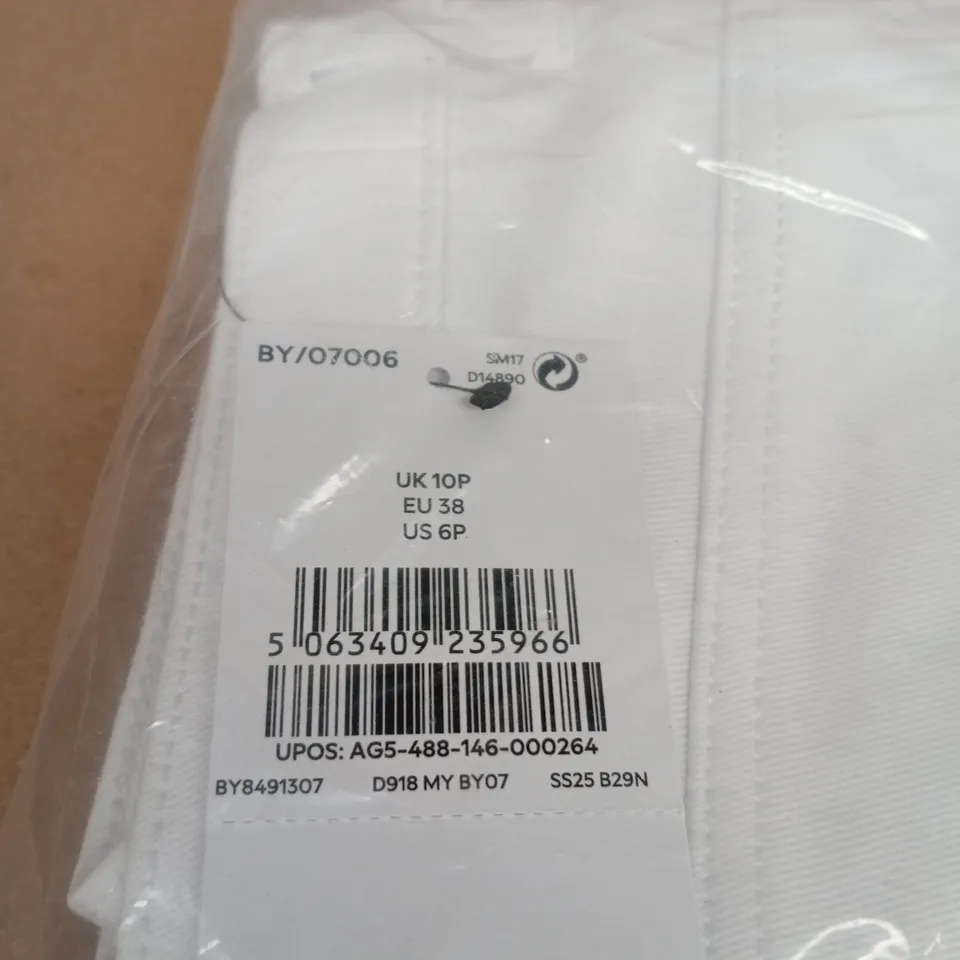 NEXT WHITE JEANS UK 10P TAGGED BAGGED