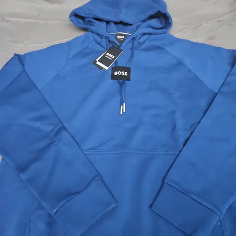 HUGO BOSS HOODIE β BLUE, HOODED SWEATSHIRT - SIZE UNSPECIFIED