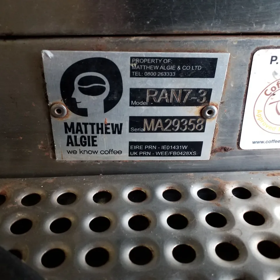 RANCILIO RAN7-3 COMMERCIAL 3 GROUP BARRISTA COFFEE MACHINE 