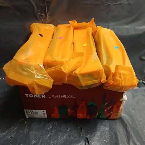 201X CF400X TONER CARTRIDGES (SET OF 4) – COLOUR CARTRIDGES IN ORANGE BAGS