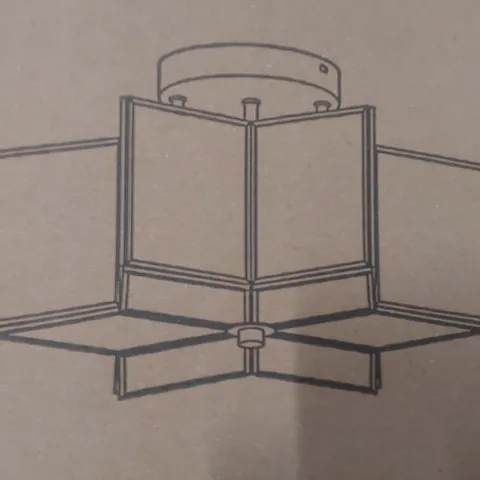 BRAND NEW BOXED GEOMETRIC CEILING LIGHT IN BLACK