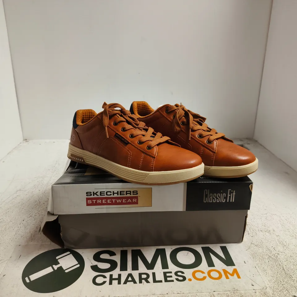 SKECHERS STREETWEAR CLASSIC FIT SNEAKERS – BROWN (MEN'S) UK 7
