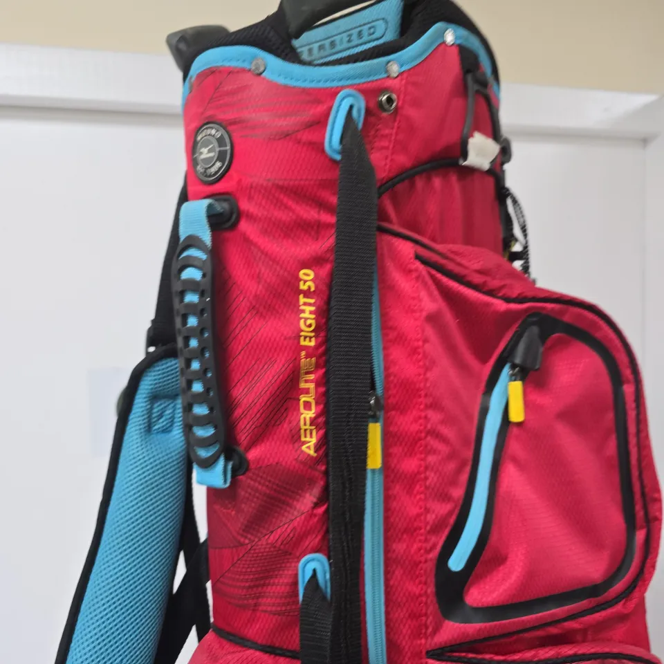 MIZUNO GOLF BAG – RED WITH BLUE ACCENTS