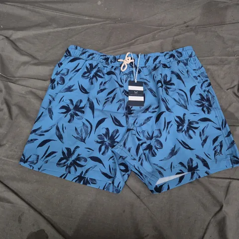CREW CLOTHING COMPANY PAINTERLY FLORAL SWIM SHORTS – XL