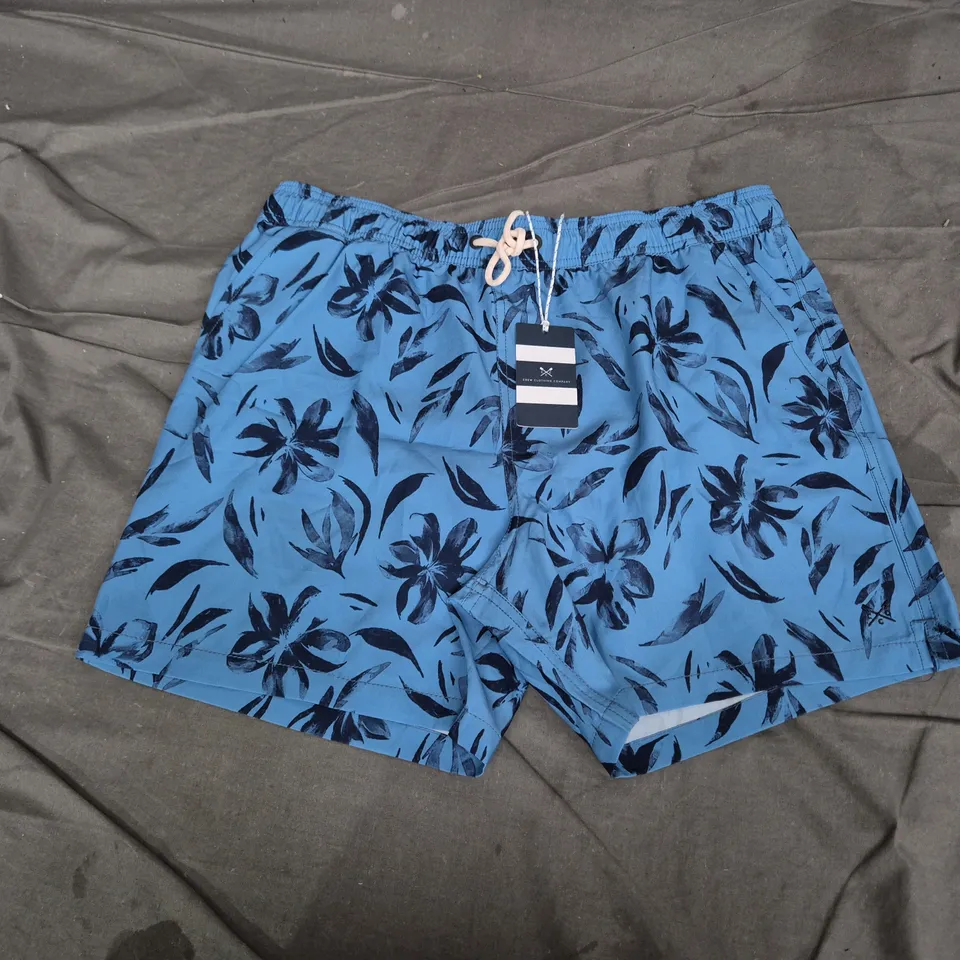 CREW CLOTHING COMPANY PAINTERLY FLORAL SWIM SHORTS – XL