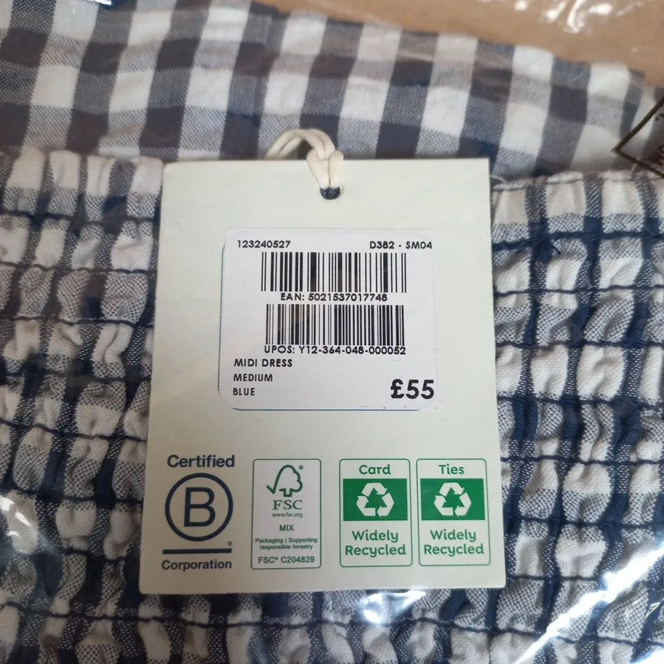 BLUE MIDI DRESS – MEDIUM