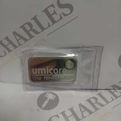 UMICORE 100G FEINSILBER 999 BAR