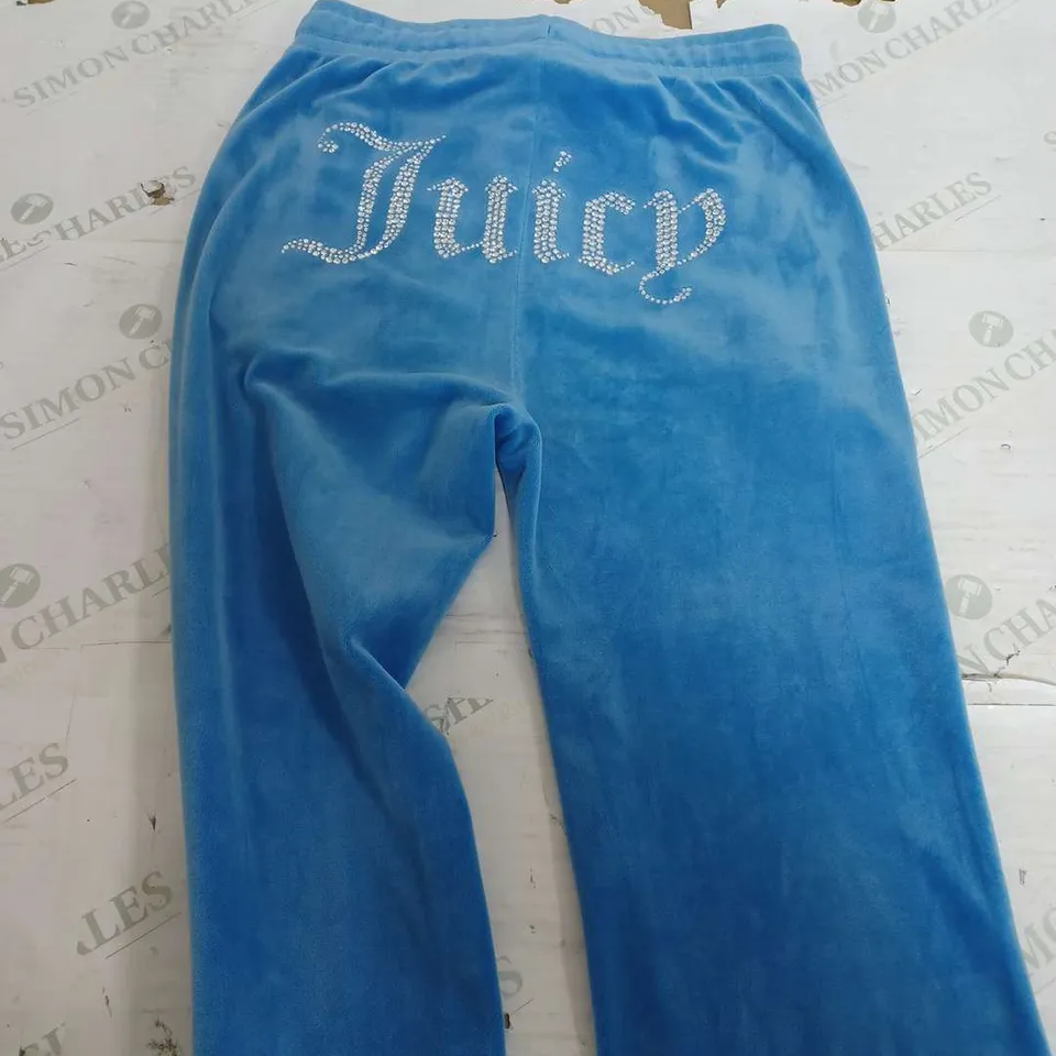 JUICY COUTURE BRIGHT BLUE FLEECE PANTS - XS