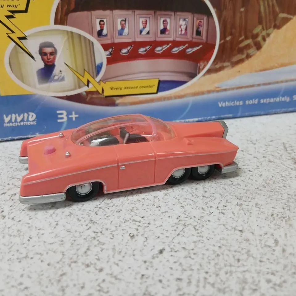 THUNDERBIRDS TRACY ISLAND PLAYSET – BOXED WITH THUNDERBIRD 1, 2 & 4 AND LADY PENELOPES CAR