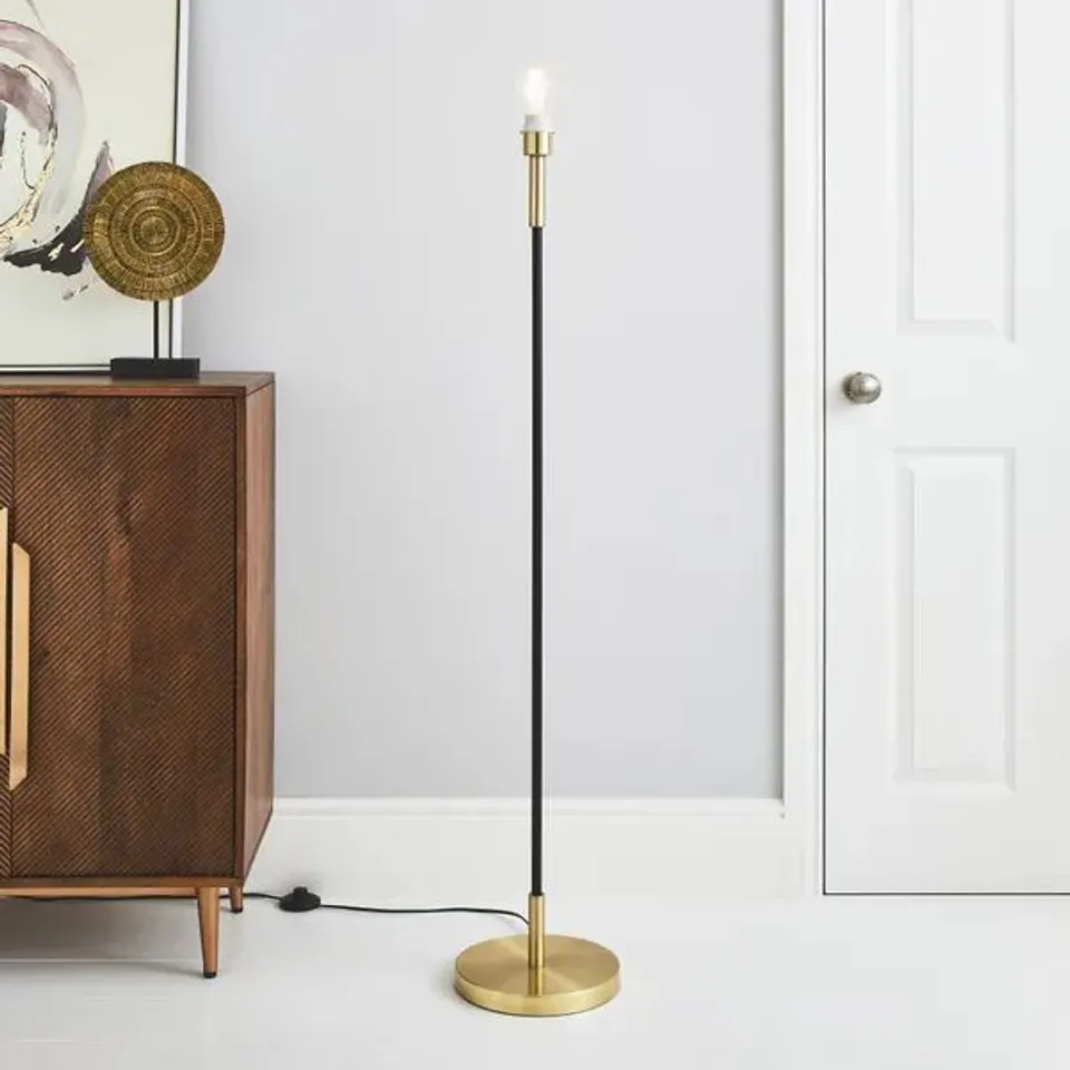 BOXED CLARA METAL FLOOR LAMP BASE
