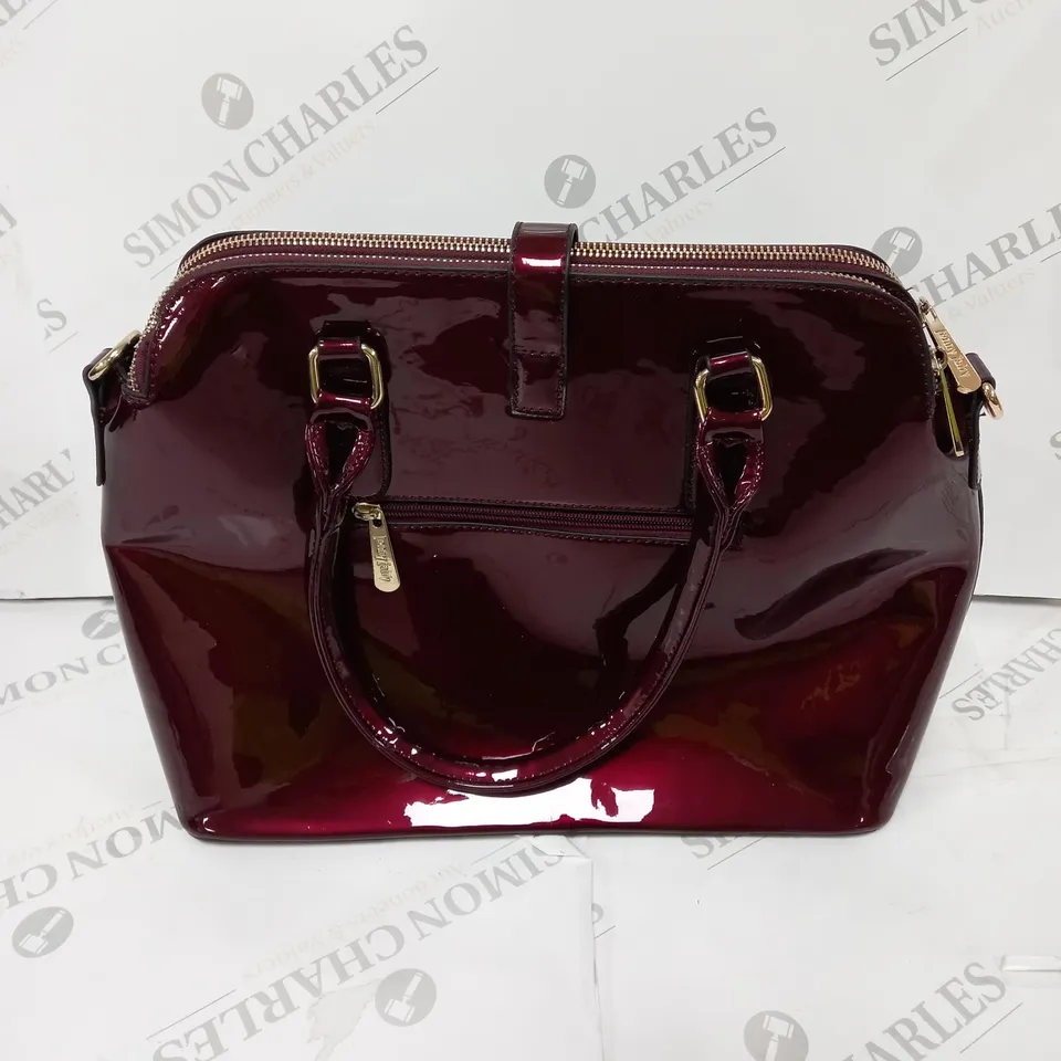 JENNY FAIRY MARRON SHINE LADIES HANDBAG 
