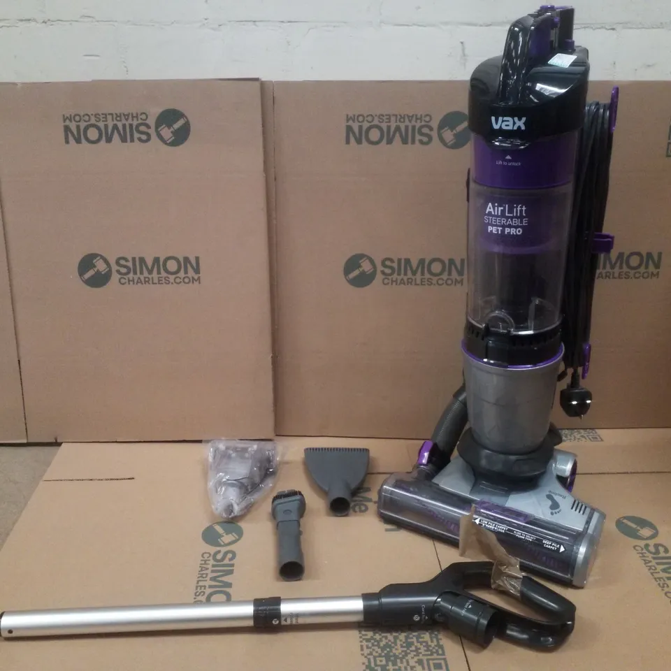  BOXED VAX AIR LIFT STEERABLE PET PRO UCUESHV1 UPRIGHT VACUUM CLEANER