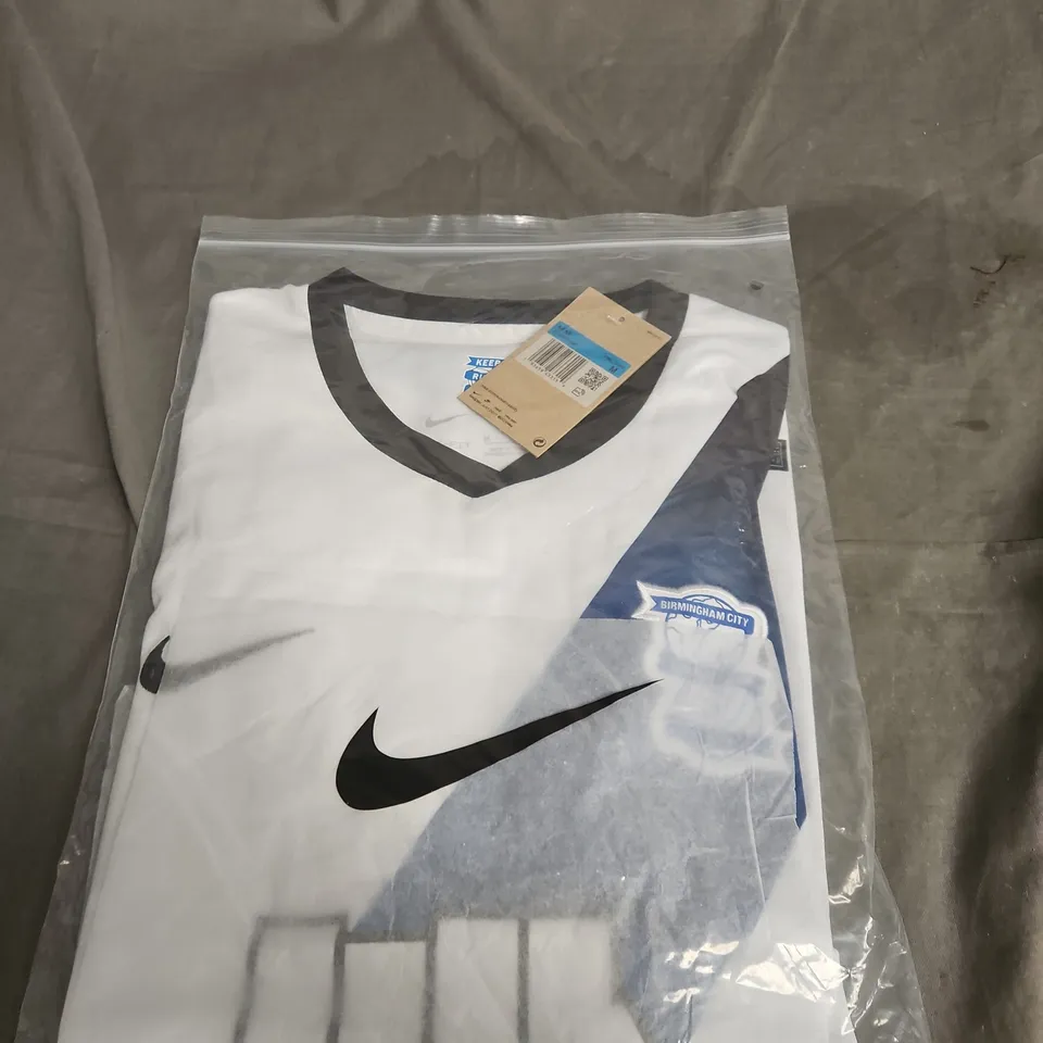 NIKE BIRMINGHAM CITY FC FOOTBALL JERSEY – WHITE/NAVY TRIM SIZE M