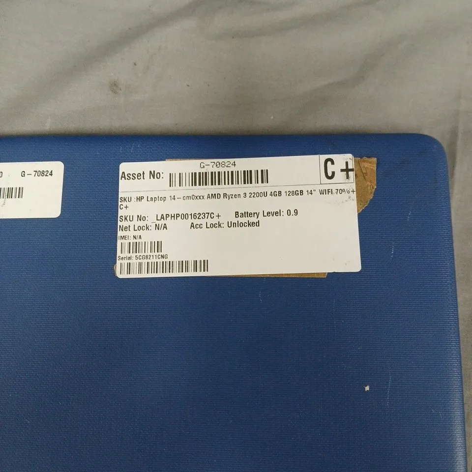 HP LAPTOP 14-CM0XXX RYZEN 3 2200U, 4GB RAM, 128GB – BLUE