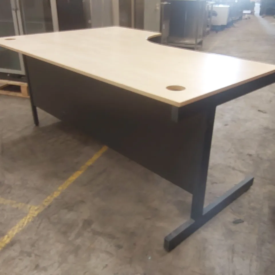 WOODEN OFFICE CORNER DESK