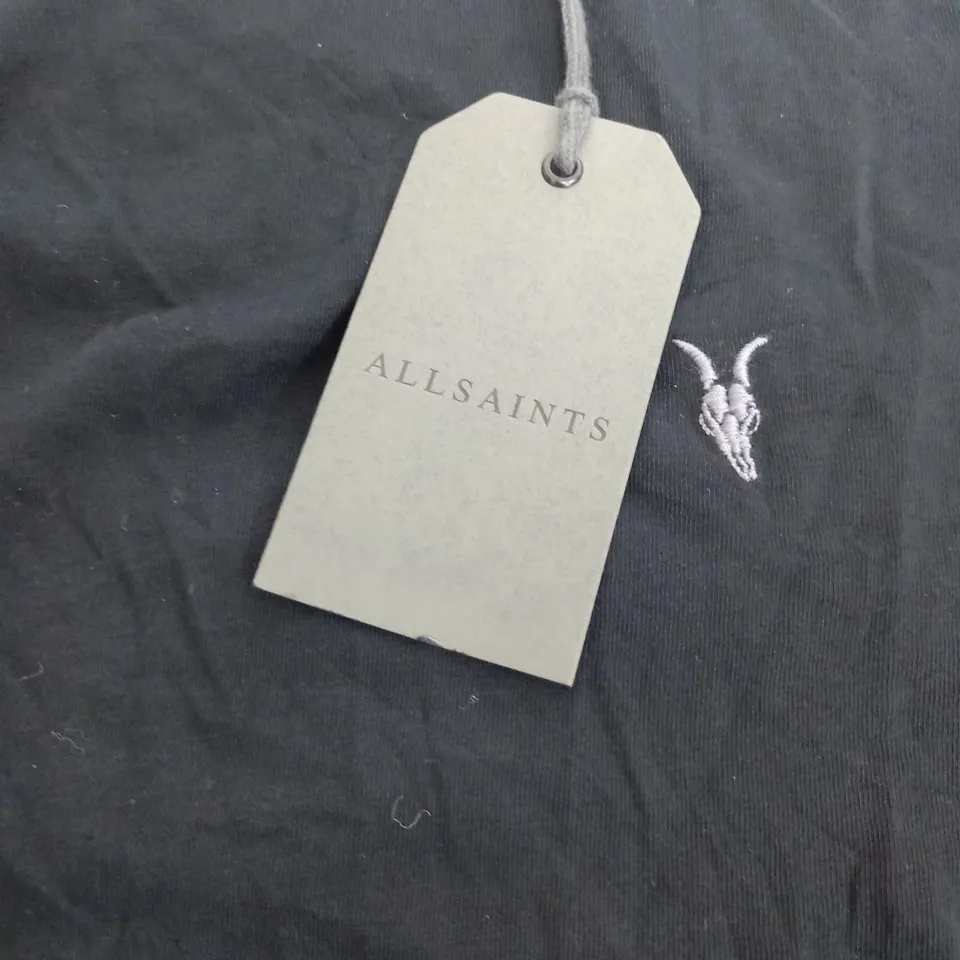 ALLSAINTS SLIM FIT COTTON T-SHIRT IN BLACK - MEDIUM
