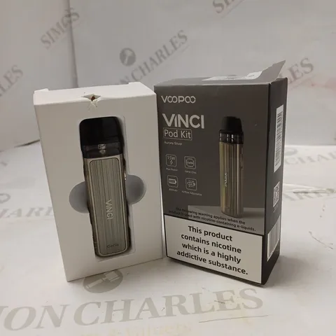 BOXED VOOPOO VINCI POD KIT - AURORA SILVER. 