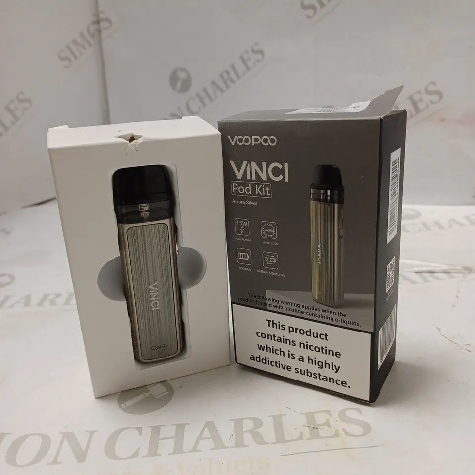 BOXED VOOPOO VINCI POD KIT - AURORA SILVER. 