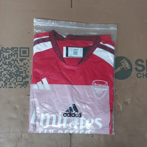 BAGGED ADIDAS ARSENAL FOOTBALL JERSEY IN RED SIZE 4XL