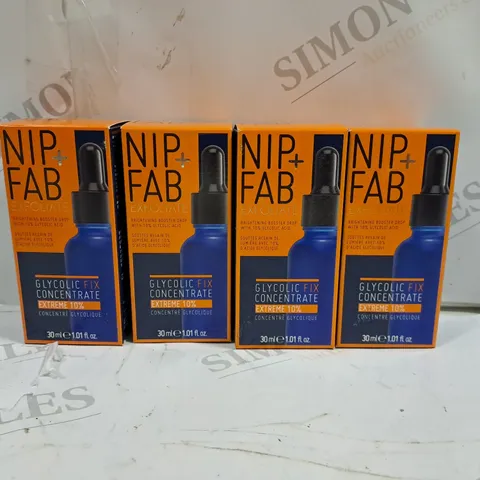 SET OF 4 NIP+FAB EXFOLIATE GLYCOLIC FIX CONCENTRATE
