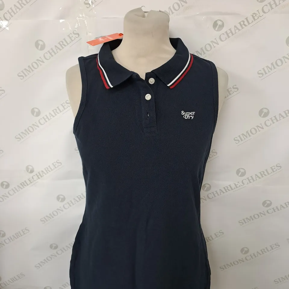SUPERDRY VINTAGE POLO DRESS SIZE 12