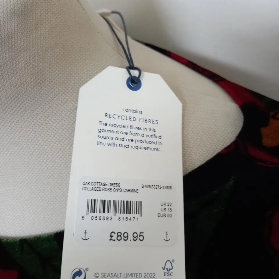 SEASALT CORNWALL OAK COTTON DRESS SIZE 22