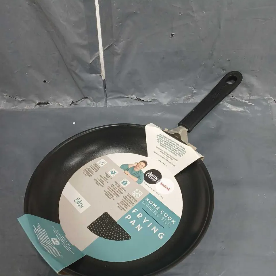 TEFAL JAMIE OLIVER STAINLESS STEEL 24CM FRYING PAN 