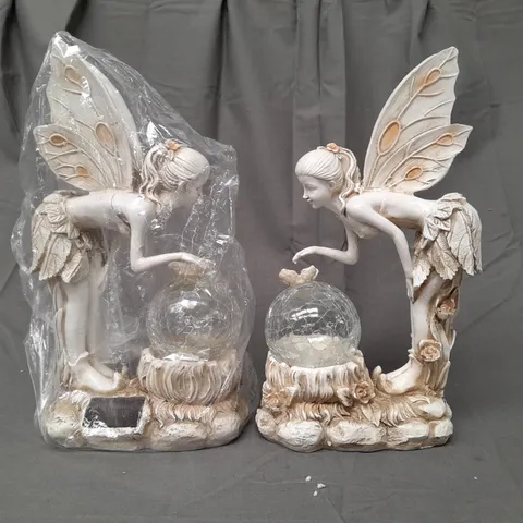BOXED GARDEN REFLECTIONS SET OF 2 SOLAR FAIRIES